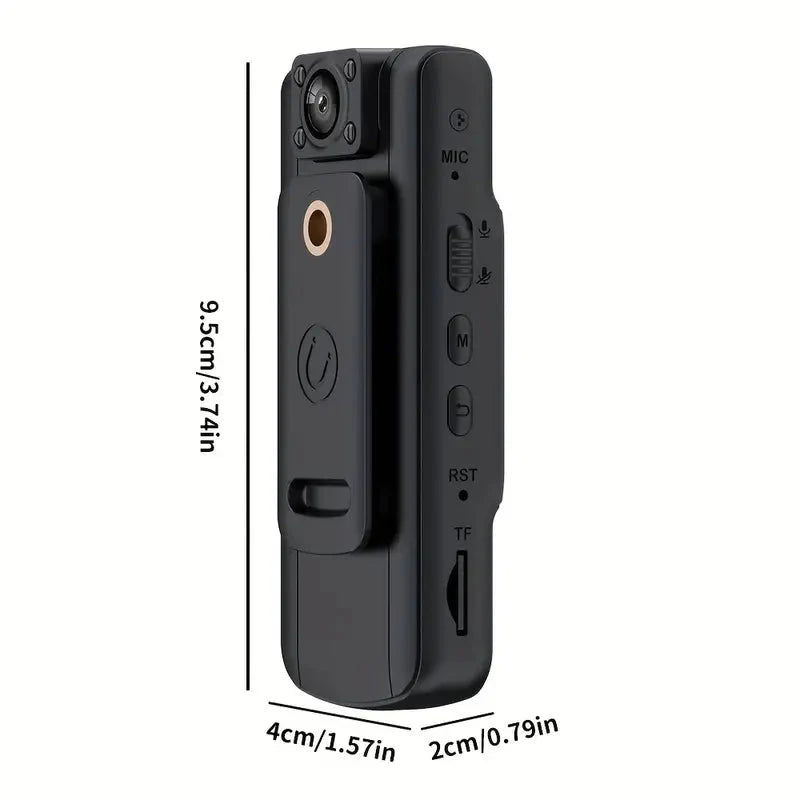 Rynx | Full 1080P Police Body Camera With Clip