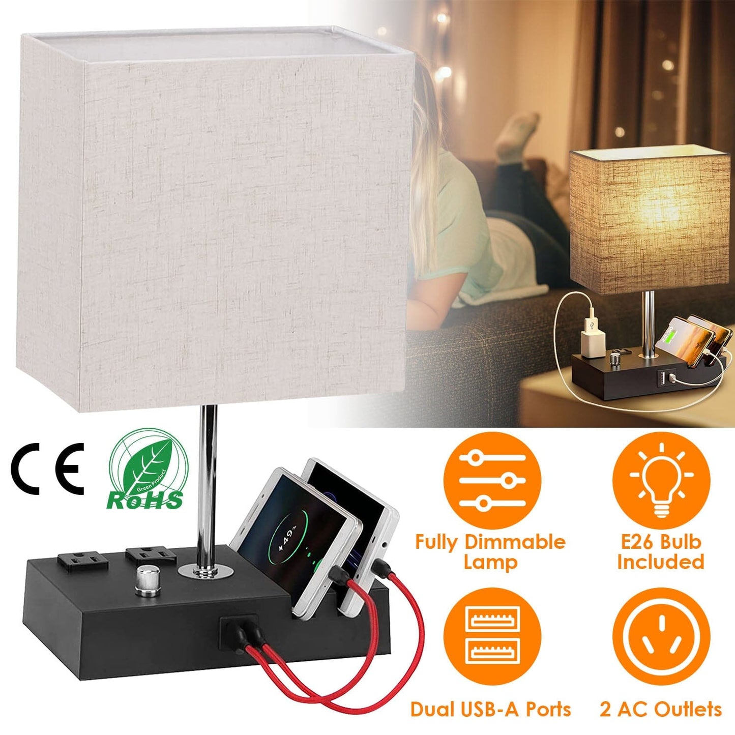 Rynx | Fully Dimmable Table Lamp