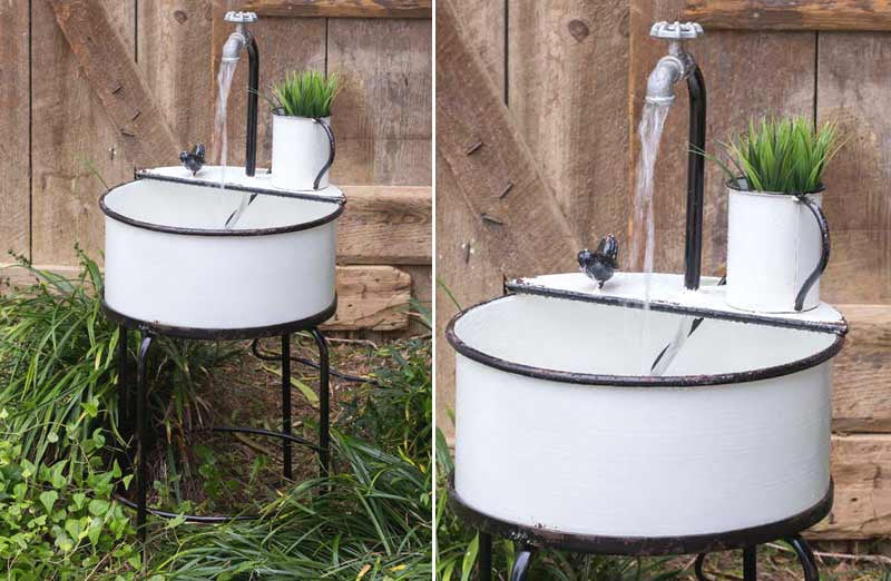 Rynx | Enamelled inspired sink fountain