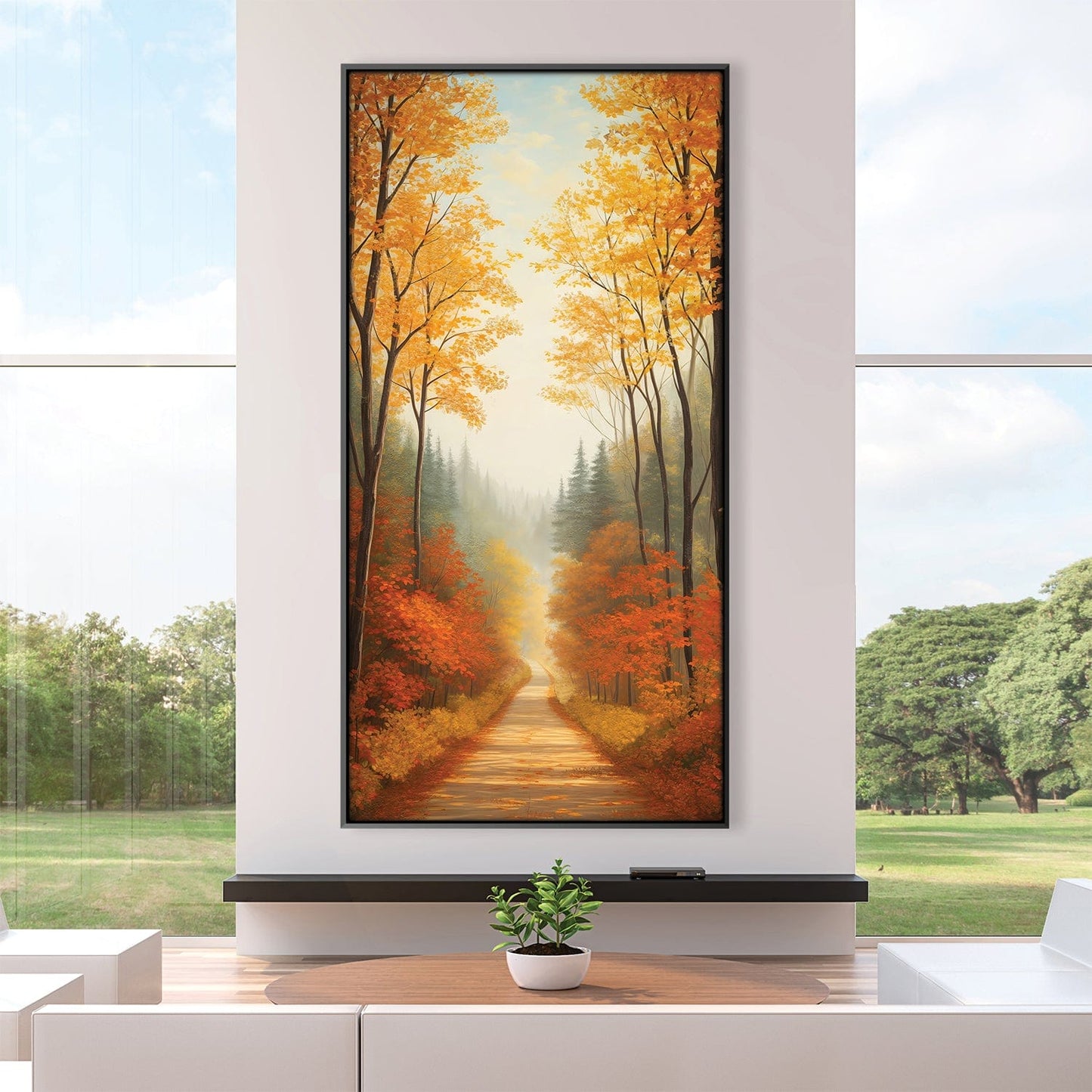 Rynx | Golden Canopy Road Canvas