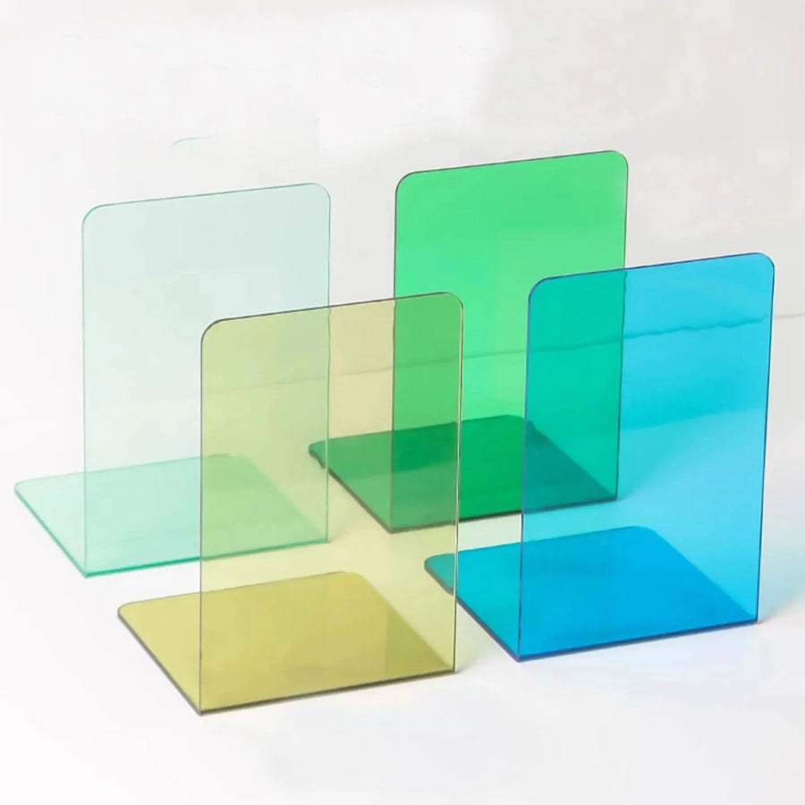 Rynx | ElegantStack - Clear Acrylic Bookends Organizer