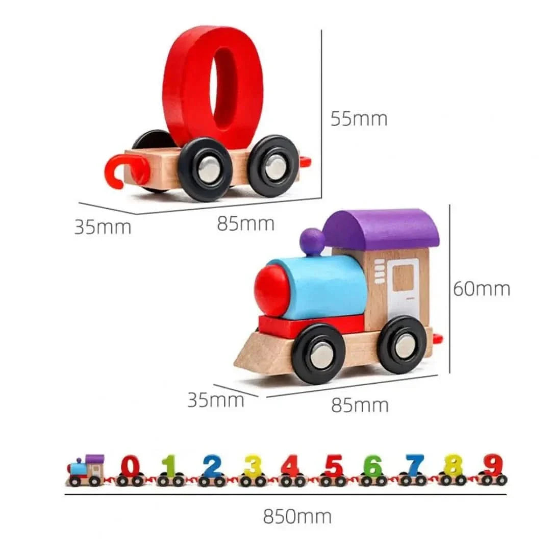 Rynx | Train toy in wood | Magnetic