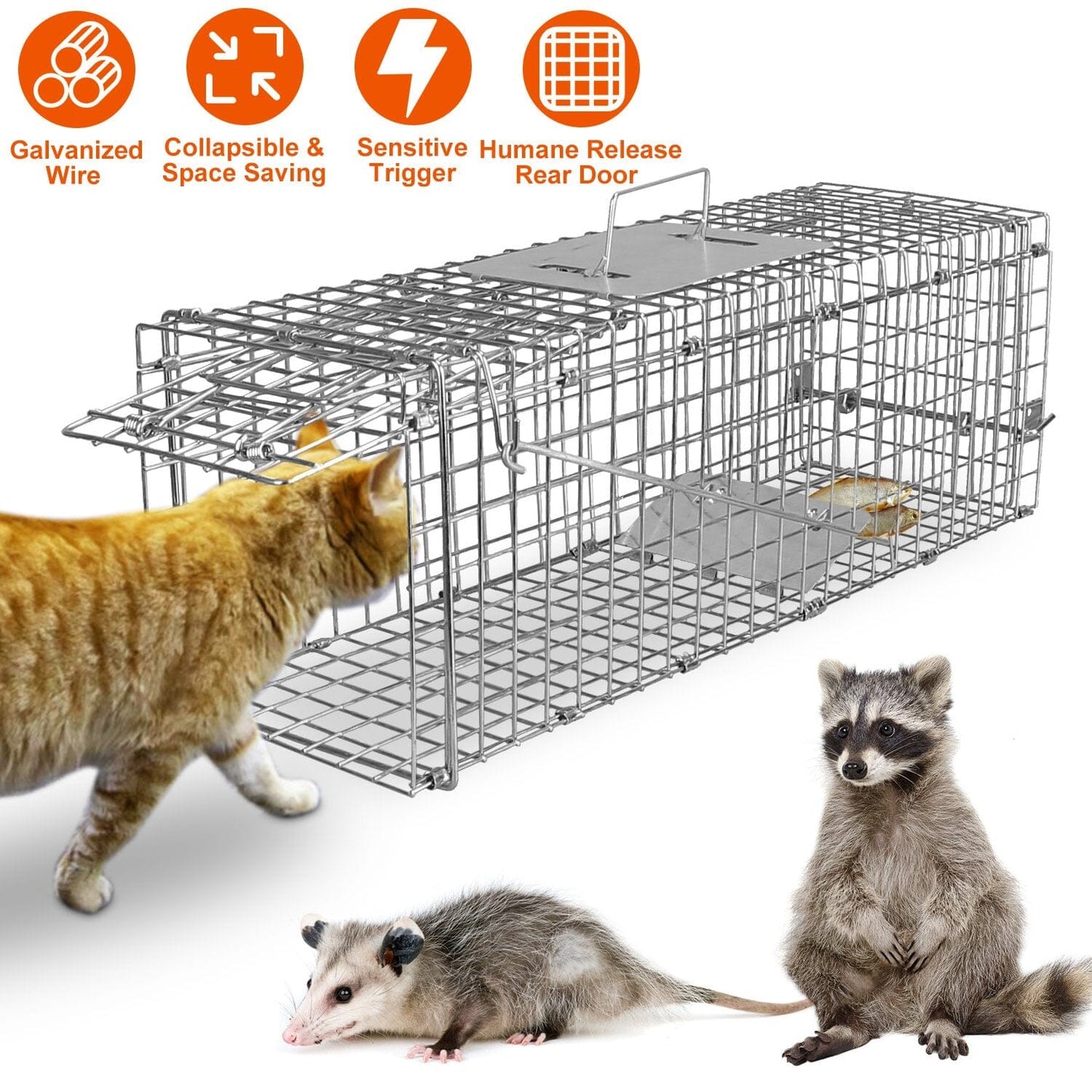 Rynx | Human Liv Animal Cage Foldable Galvanized Wire