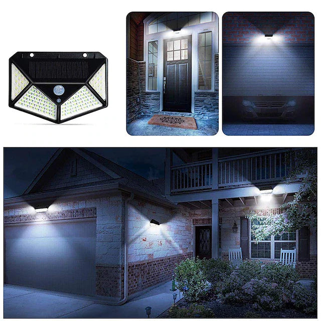Rynx | Solar Motion Detector Wall Lighting Combination 4-Pack