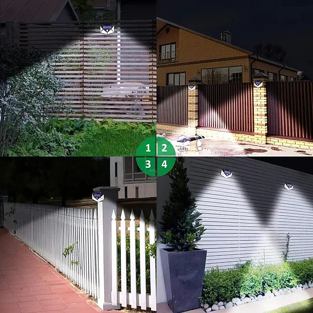 Rynx | Solar Motion Detector Wall Lighting Combination 4-Pack