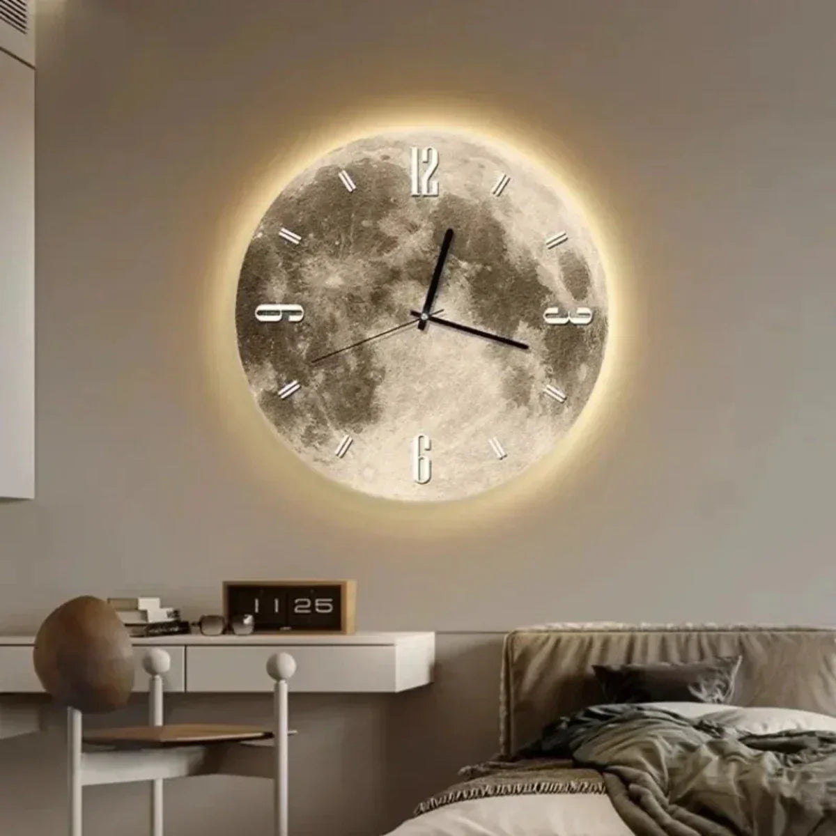 RYNX | Modern Wall With Built-In Light Moon B