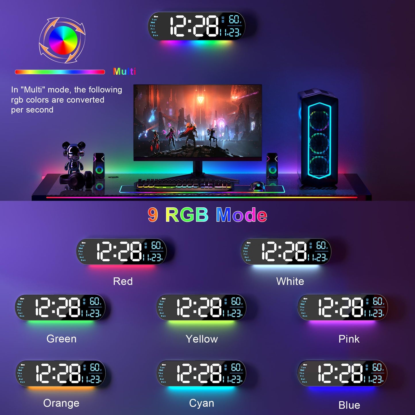 Rynx | Multi Functional LED Display Watch