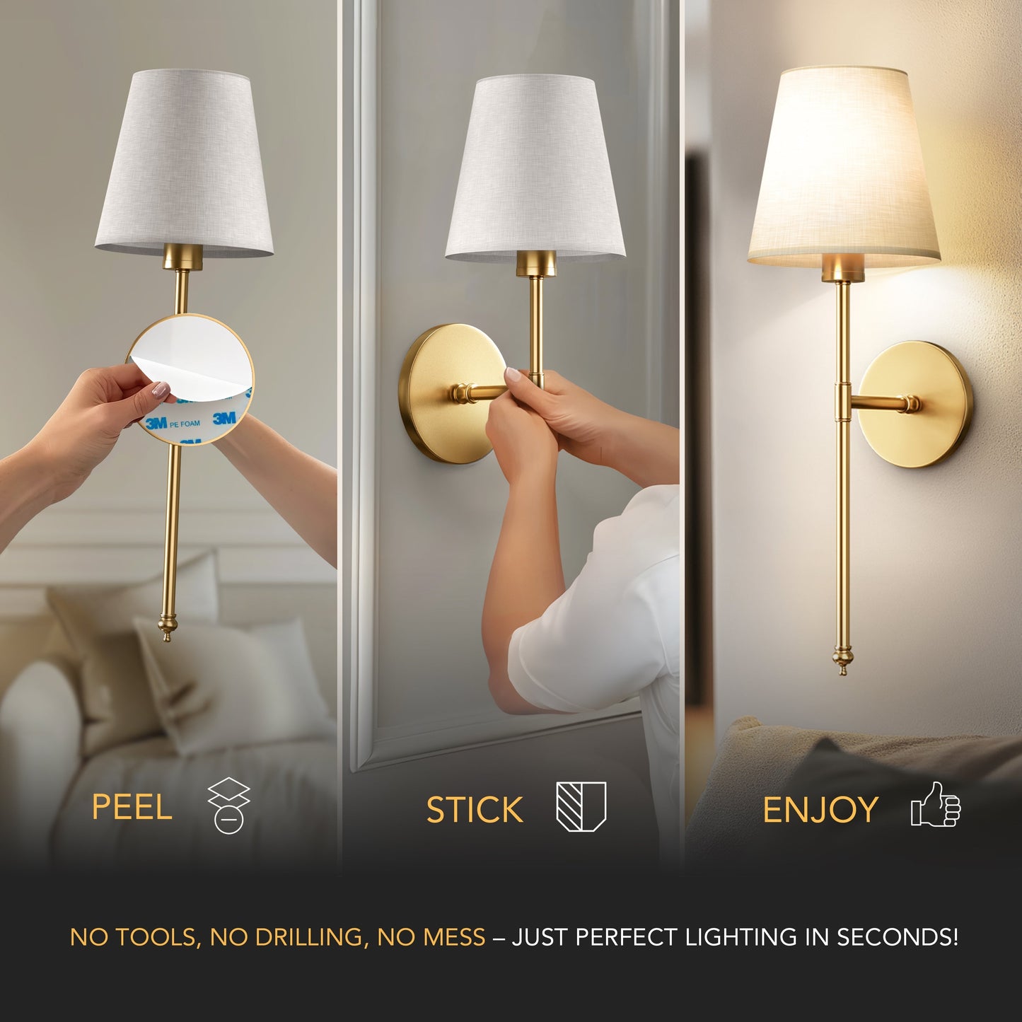 Rynx | Easyglow Wireless Wall Lamps