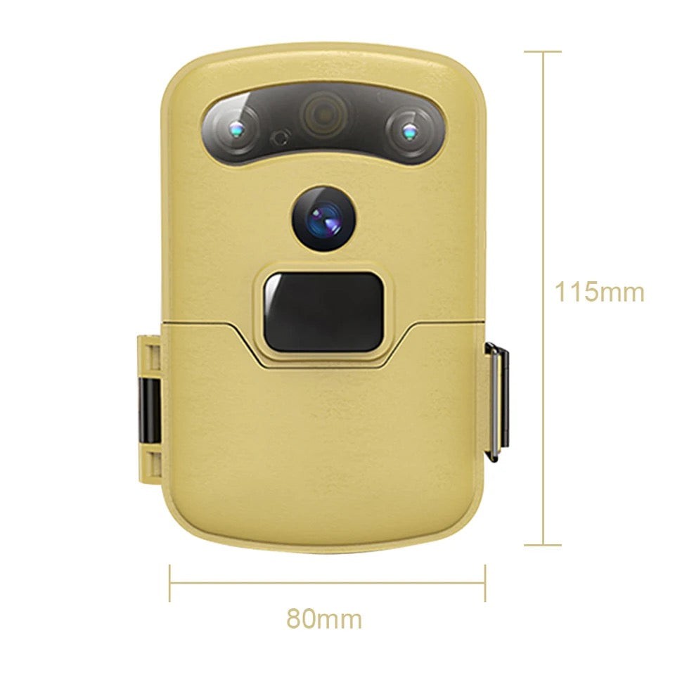 Rynx | Trail Trap Camera Portable Hunting Trail Camera Solar Panel Operated Night Vision Tracking Surveillance Camera Traps