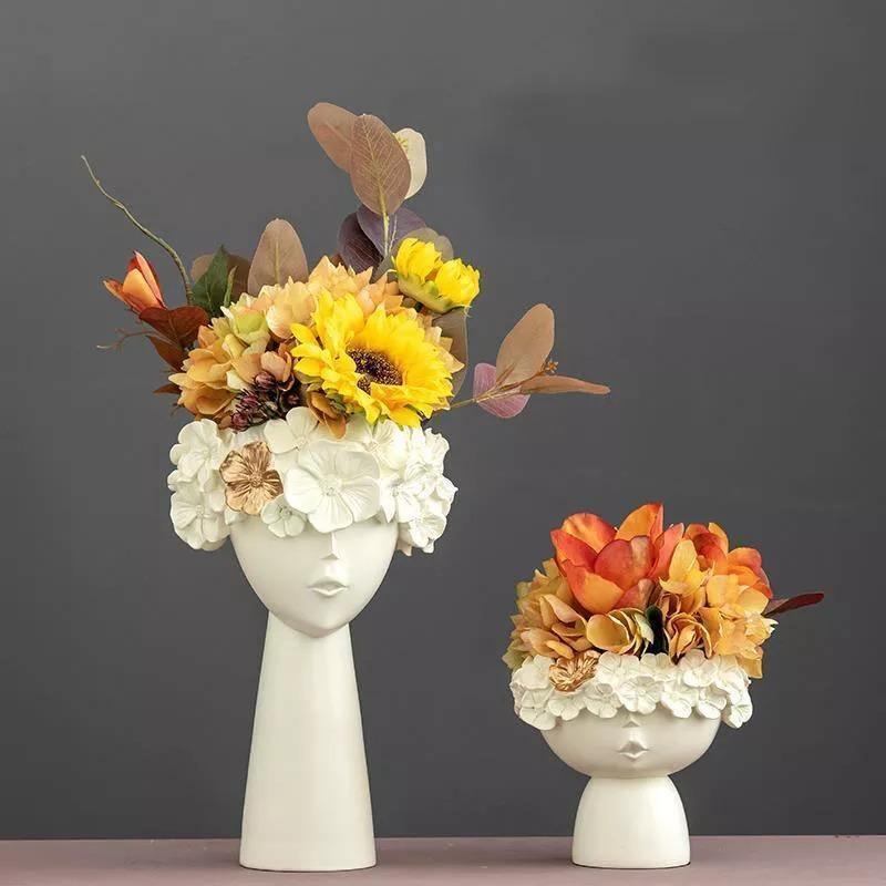 Rynx | FloraCrown Flower Crown Vase | Handmade Flower Decoration | Elegant Home Accents | Various Sizes