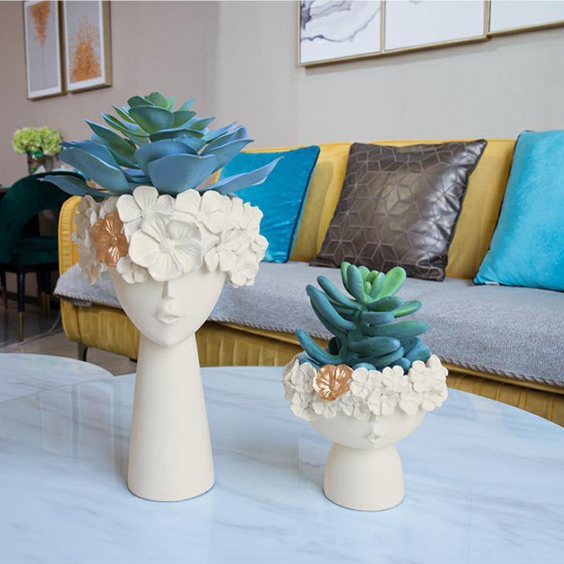 Rynx | FloraCrown Flower Crown Vase | Handmade Flower Decoration | Elegant Home Accents | Various Sizes