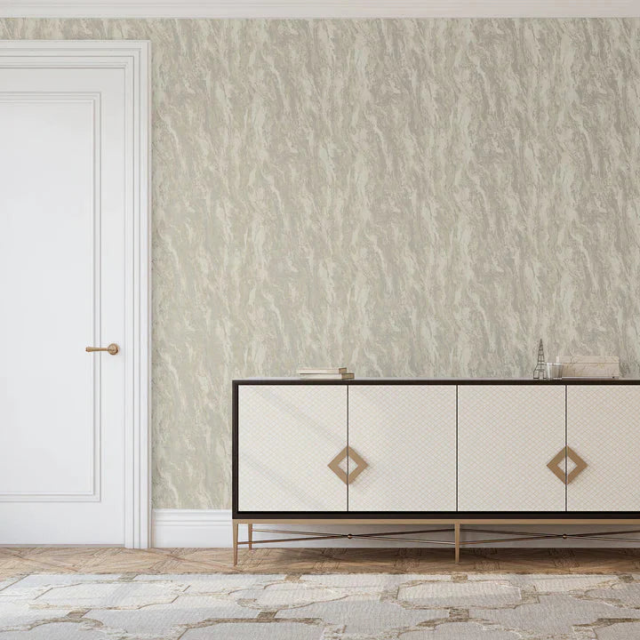Rynx | Inglot Cream Marbled Patterned Textured Wallpaper