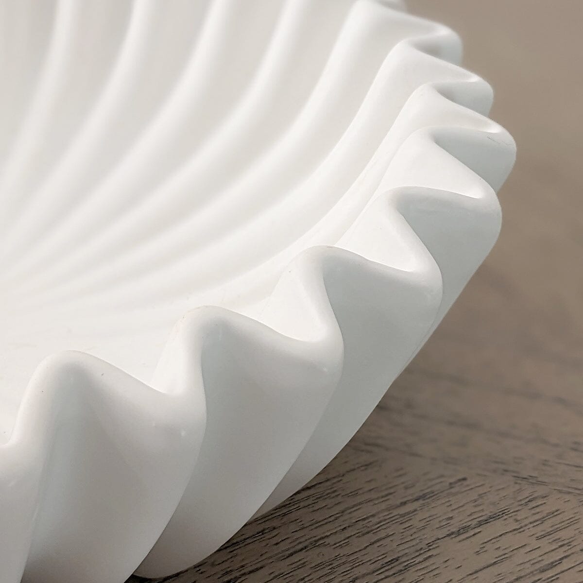 Rynx | Kingston White Fluted Decorative Bowl