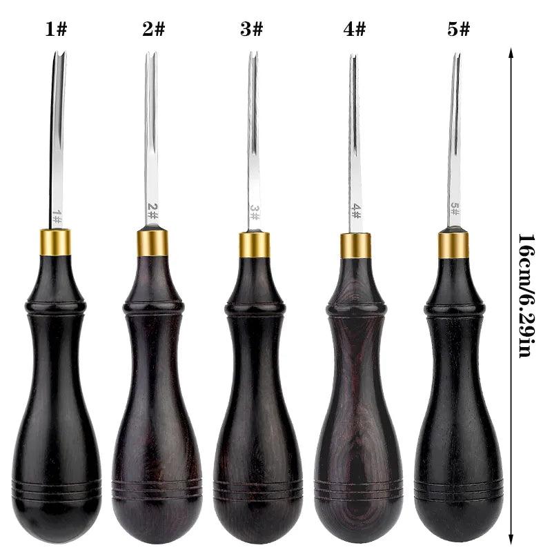 Rynx | Precision Edge Beveling Tool Set for Leather Craft - Ergonomic Design for Perfect Finish