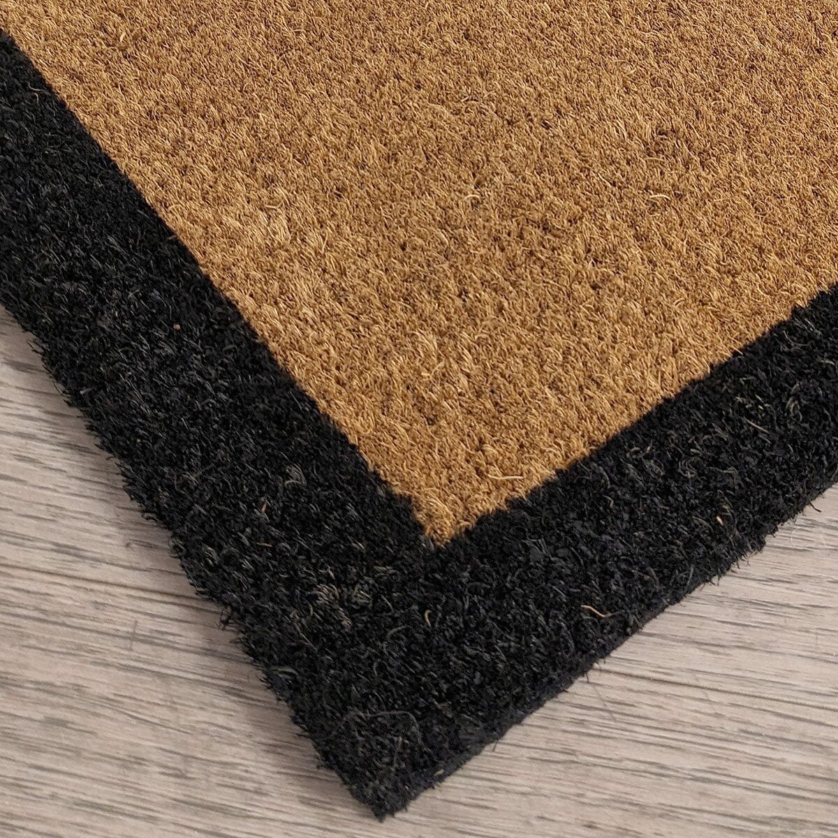 Rynx | Kyla Large Black Border Natural Double Wide Doormat