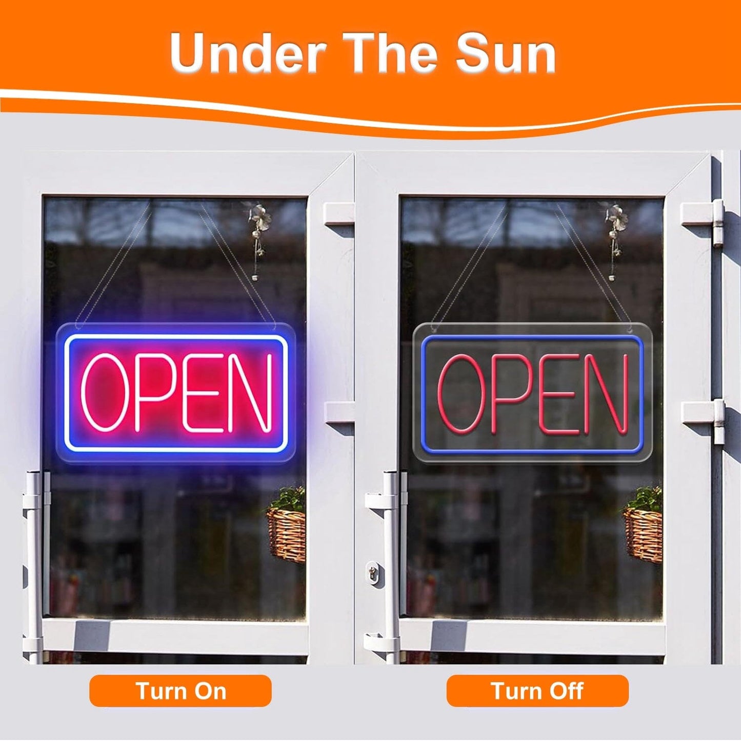 Rynx | LED Open Sign Advertising Table with 11 Levels Adjustable Brightness