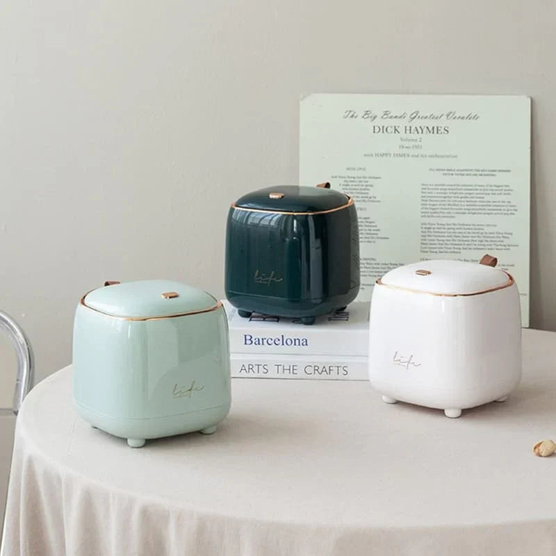 Rynx | Luxury Decorative Table Waste Bin Lattea - Stylish - Functional - Space-saving