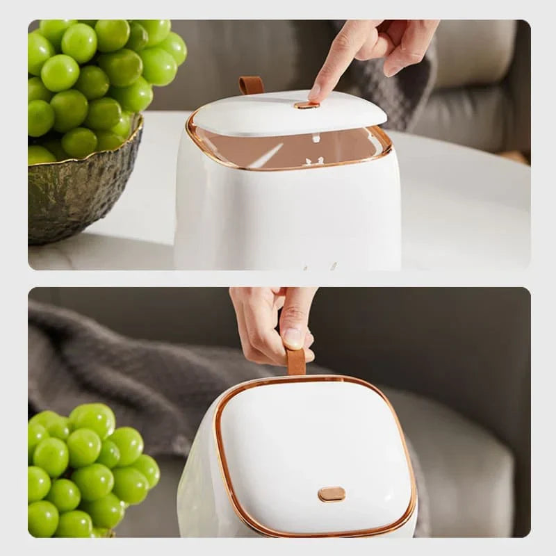 Rynx | Luxury Decorative Table Waste Bin Lattea - Stylish - Functional - Space-saving