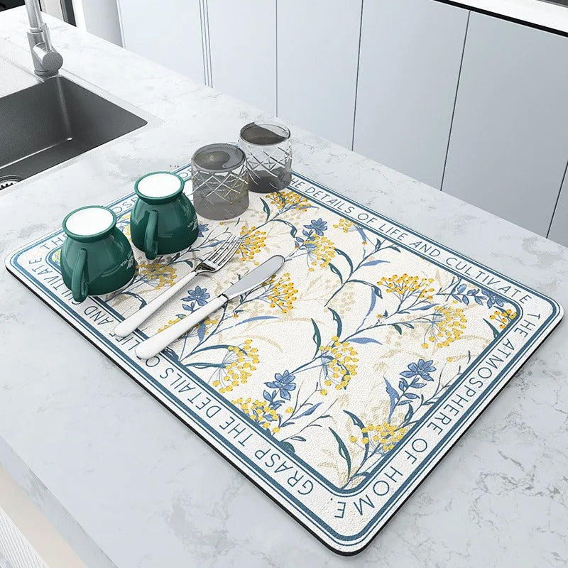 Rynx | Super Absorbent Kitchen Mat - Large - Quick-Drying - Ideal For Drainage