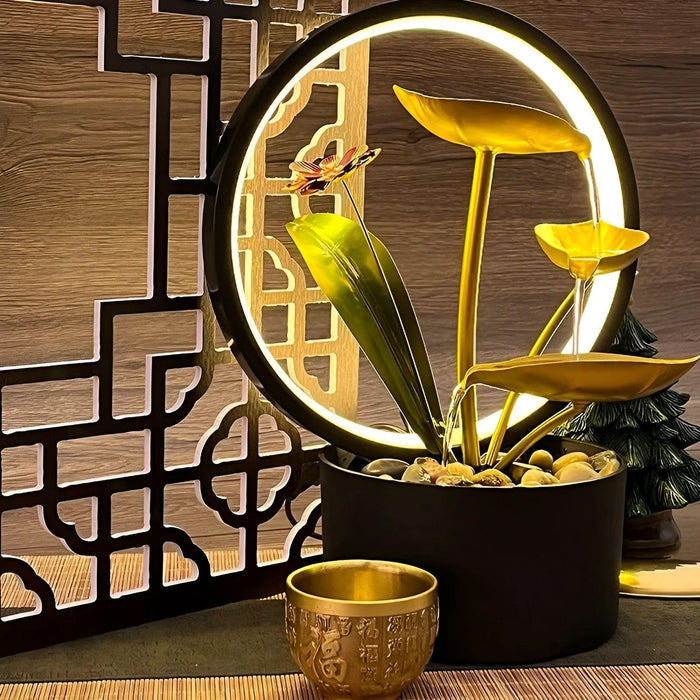 Rynx | GlowCascade - soothing waterfall table lamp