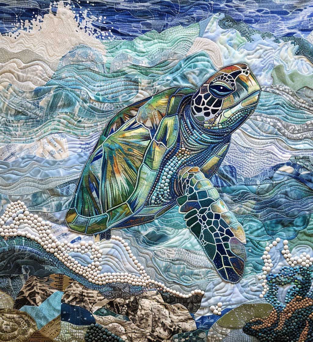 Rynx | Marine Life Turtle Quilt