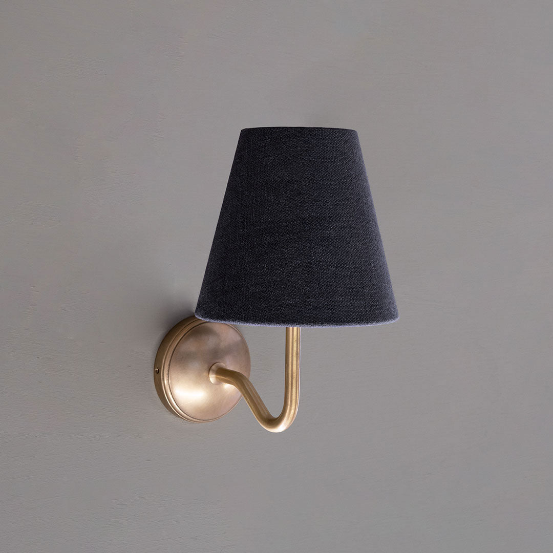 Rynx | Malvern Small Wall Lamp Basalt Gray - Antique Brass