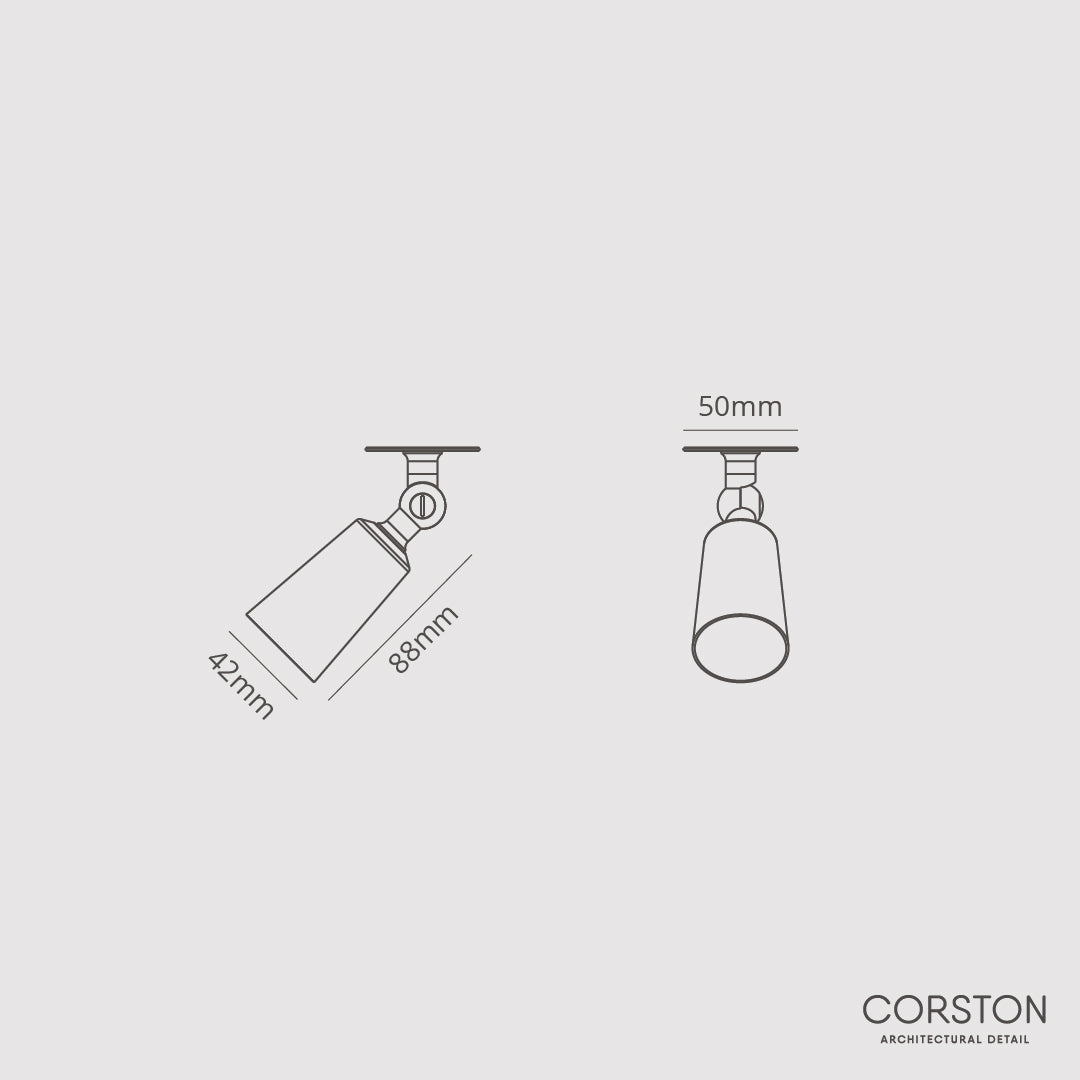 Rynx | Perryn Small Simple Spotlight (35mm) - Polished Nickel
