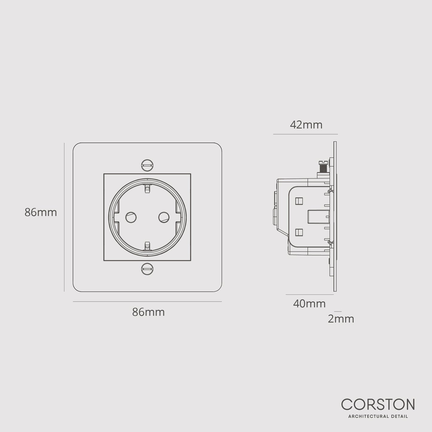 Rynx | Schuko connector - Malbar white