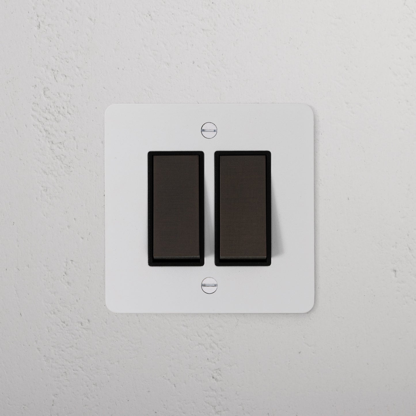 Rynx | 2G Two Way Rocker Switch - Matt Bronze Black