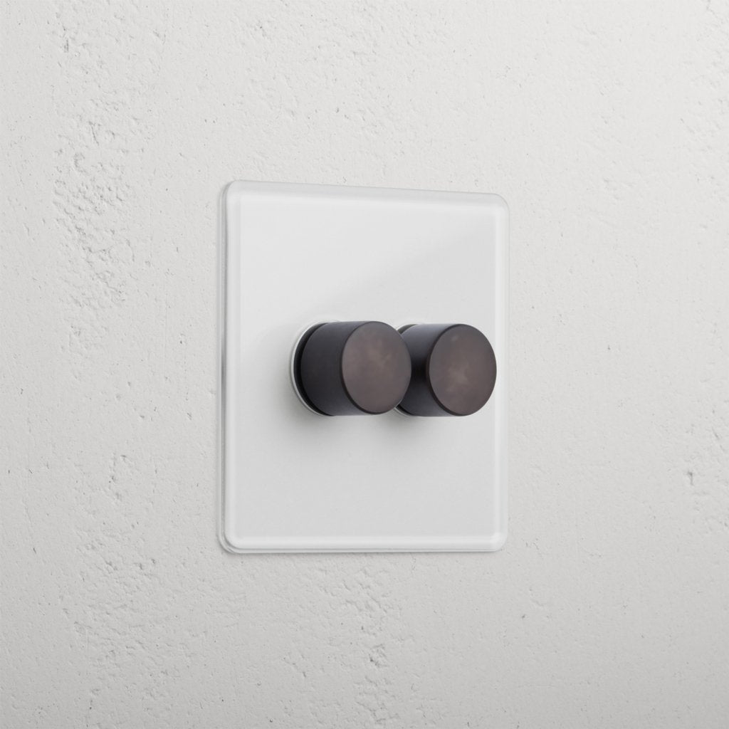 Rynx | 2G Two Way Dimmer Switch - Clear Bronze