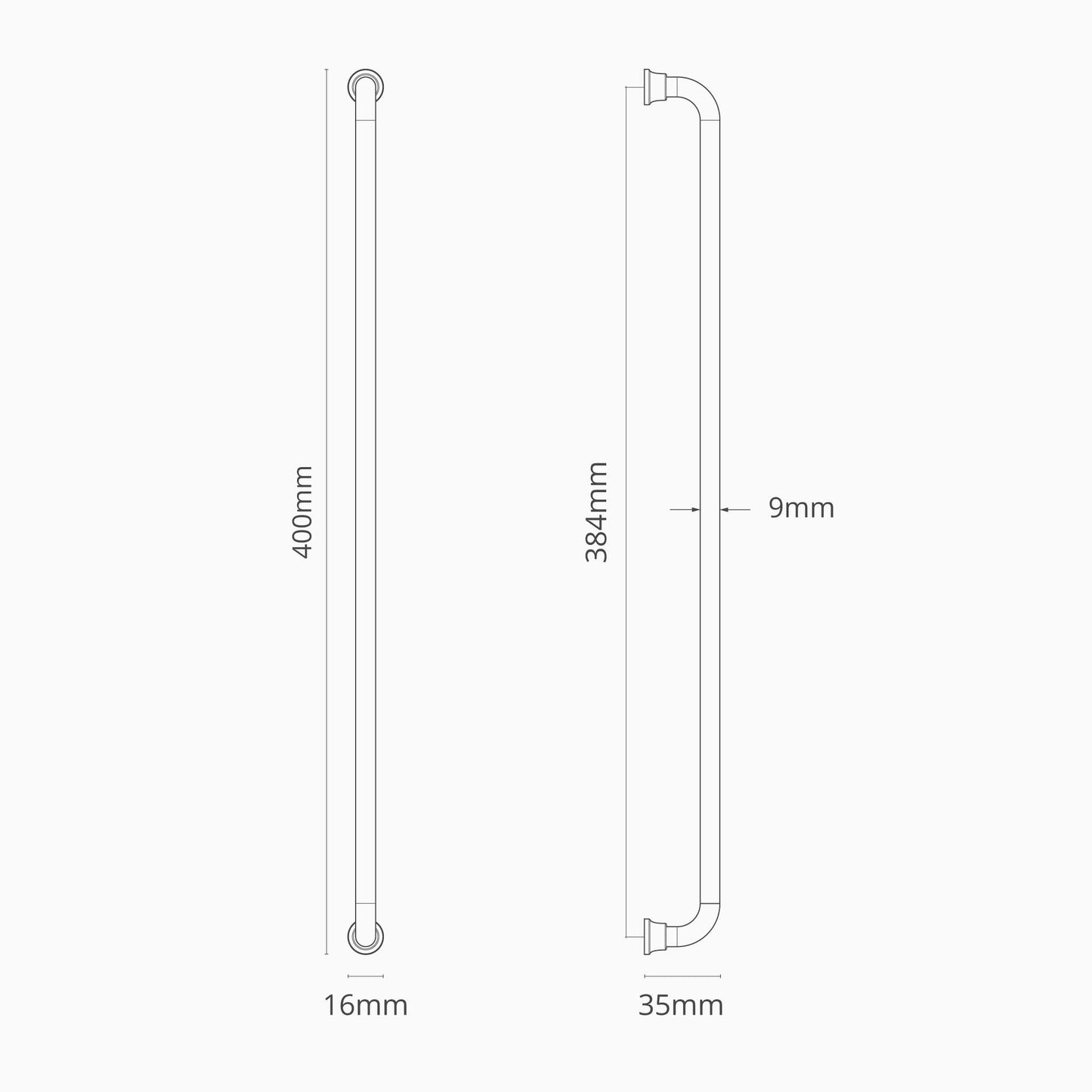 Rynx | Sycamore Furniture Handle 384mm - Bronze