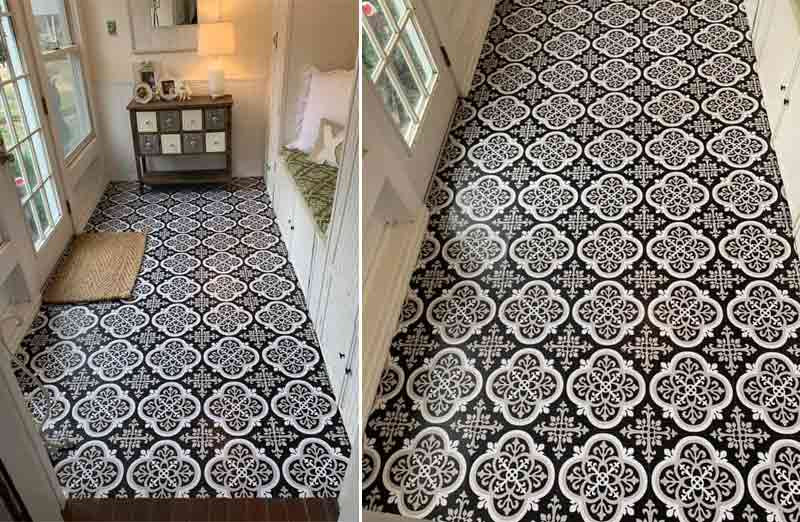 Rynx | Curlicue Peel and Stick Floor Tile