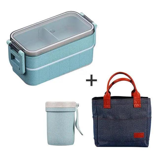 Rynx | Sustainable Wheat Straw Lunch Box with Cutlery: Your Eco-Friendly Eating Essential