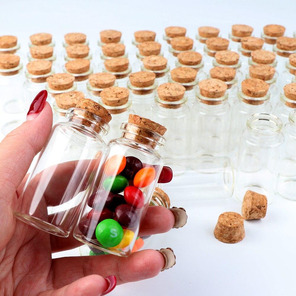 Rynx | Elegant Miniature Glass Bottle Set with Rustic Corks for Unforgettable Event Gifts
