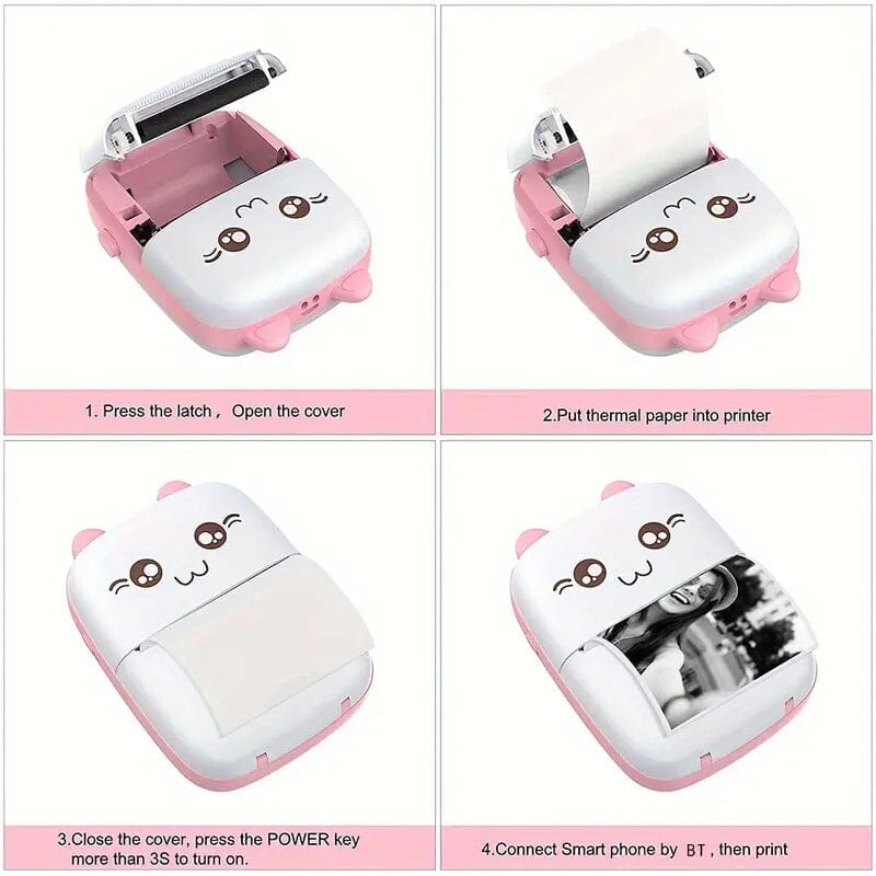 Rynx | Mini Pocket Wireless BT Thermal Inkless Printer for Smartphones