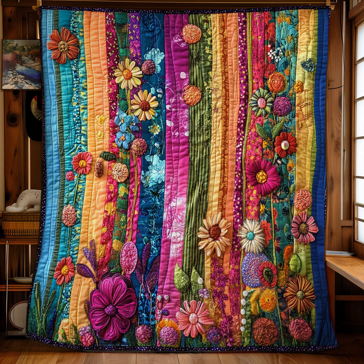 Rynx | Floral Patchwork Bedspread