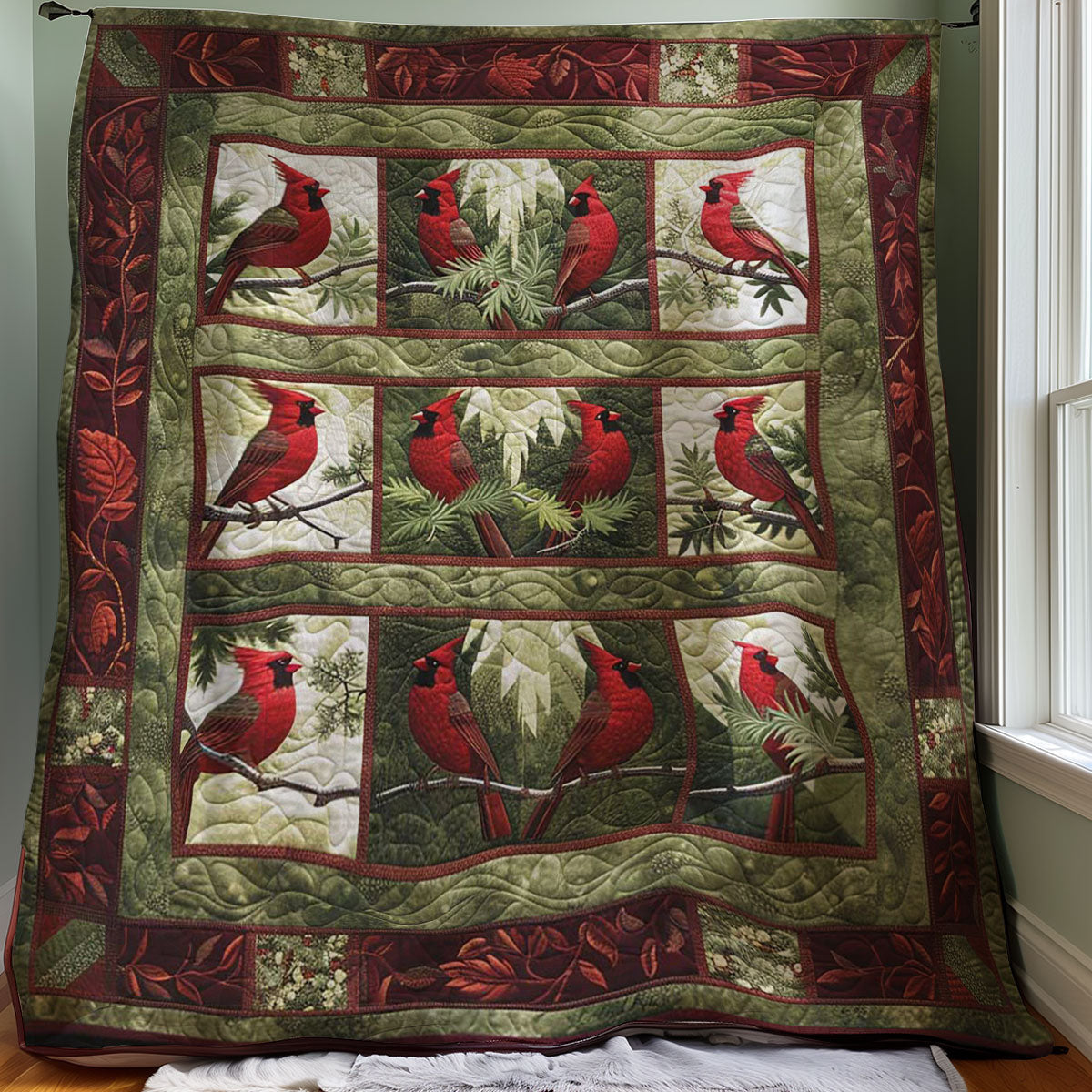 Rynx | Red Cardinal Quilt