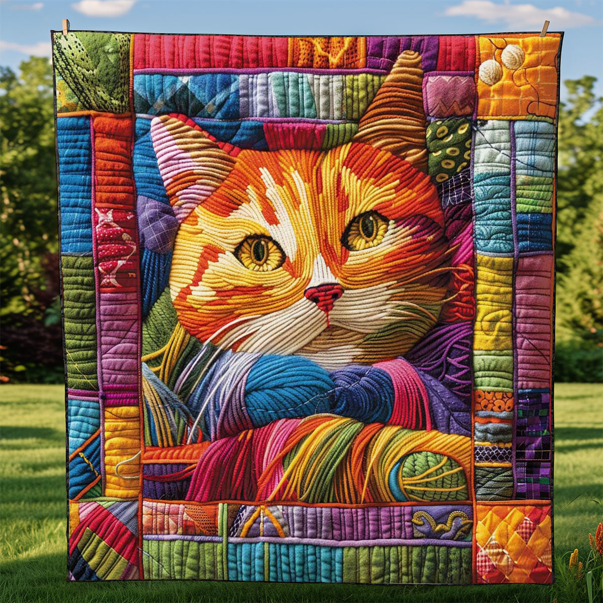 Rynx | Colorful Cat Quilt