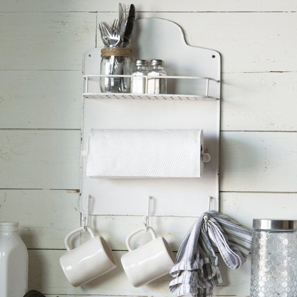 Rynx | Weathered white kitchen shelf