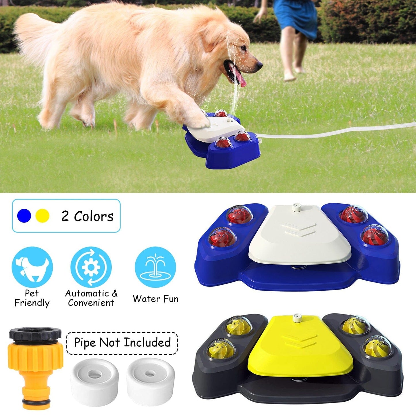 Rynx | Multifunctional Automatic Pet Water Dispenser Outdoor Foot-activated Spraying System