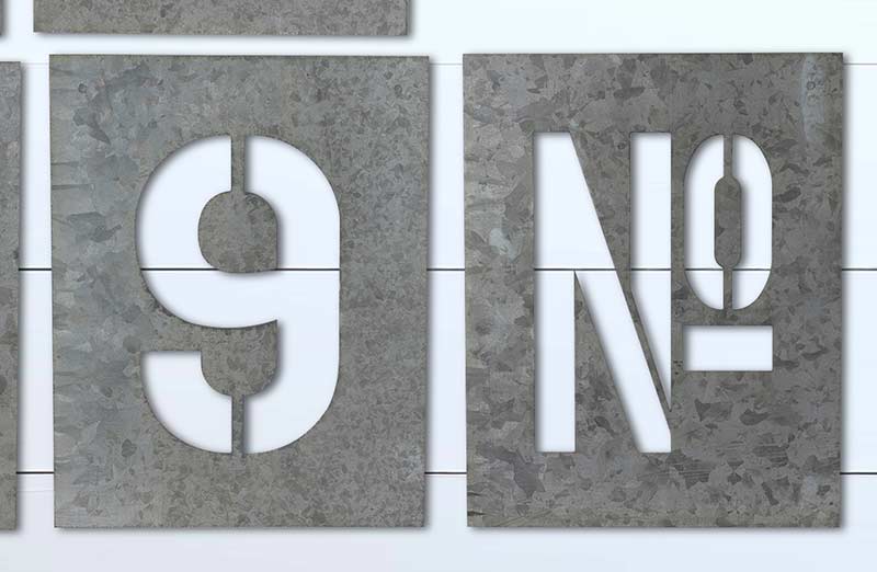 Rynx | *GIANT* Metal Number Stencils Set of 11