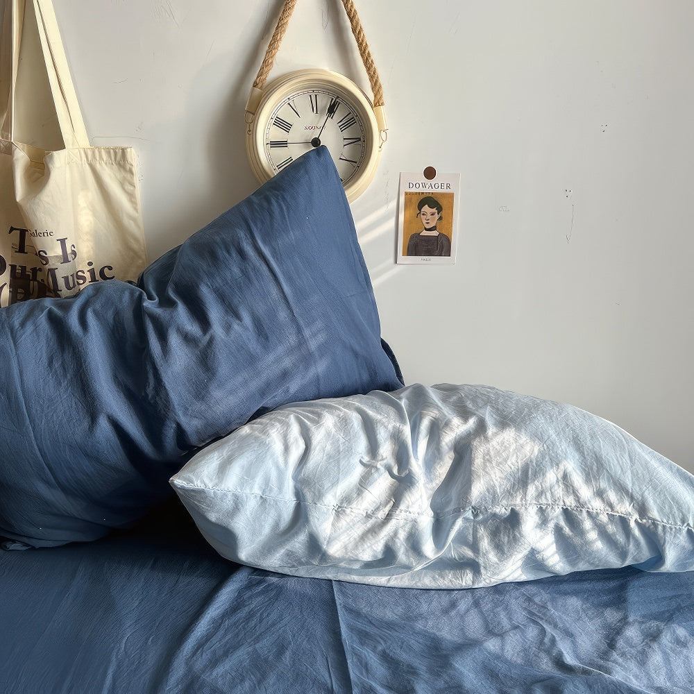 Rynx | Ocean-themed Blue Tones Cotton Bedding Set