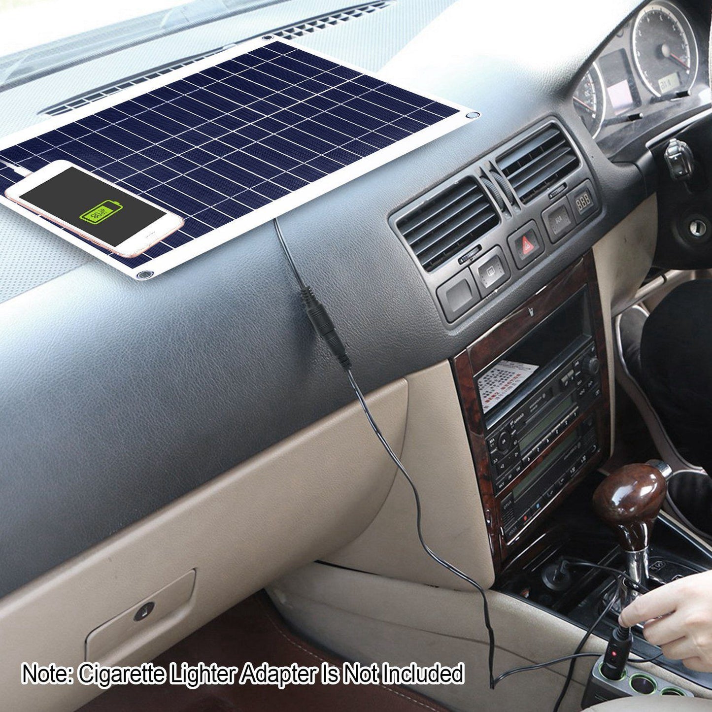Rynx | Outdoor solar panel 12V 25W car battery charger