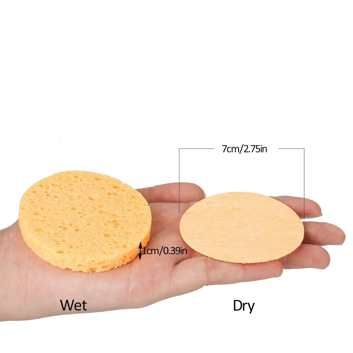 Rynx | 50/20/10 pieces Soft Facial Cleansing Sponge Pads