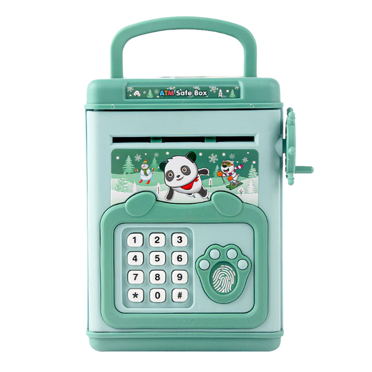 Rynx | Piggy Bank Play Money Box with Password, Fingerprint Voice Signal for 3+ Years Gold