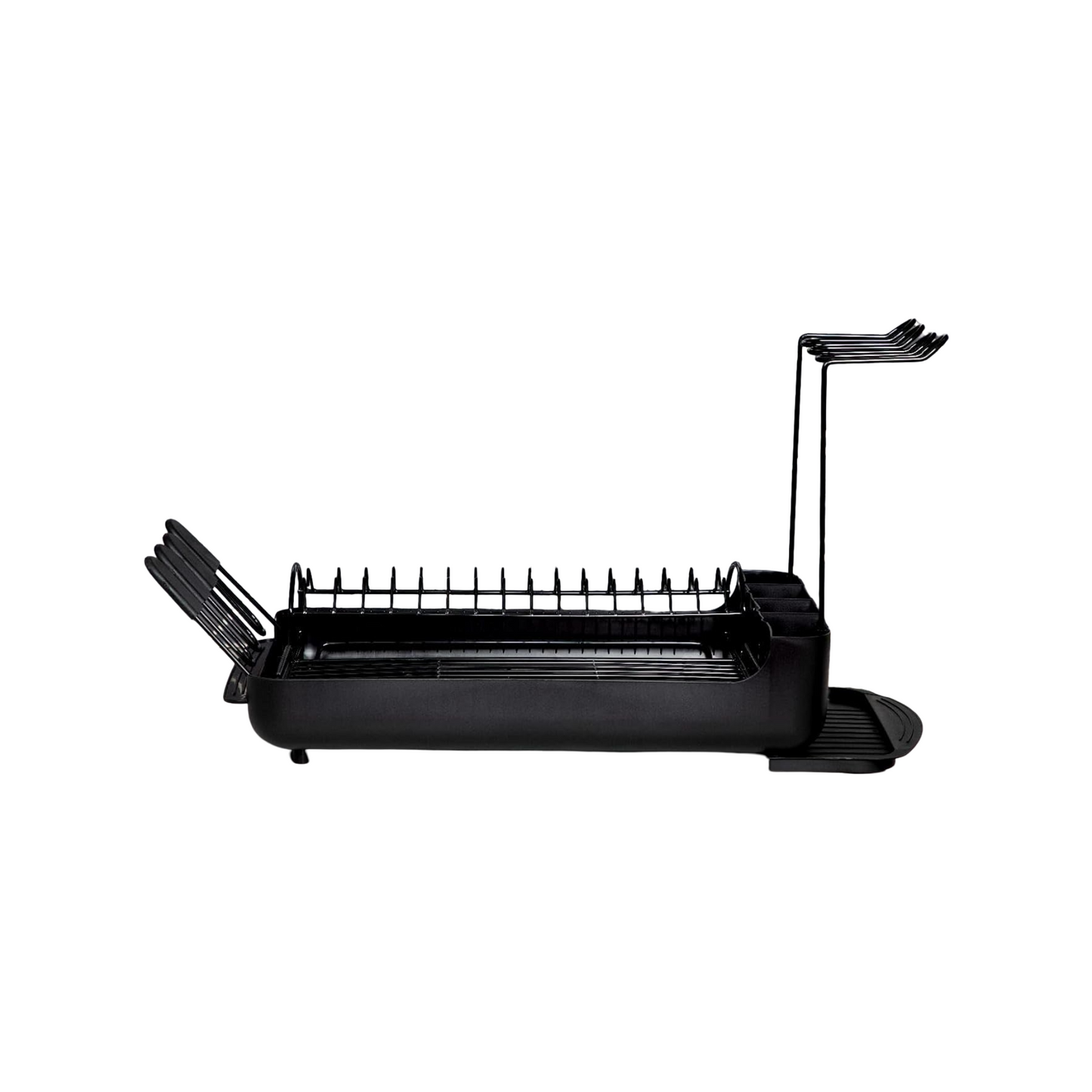 Rynx | 2-tier dish rack with removable drip tray – Large capacity workspace organizer