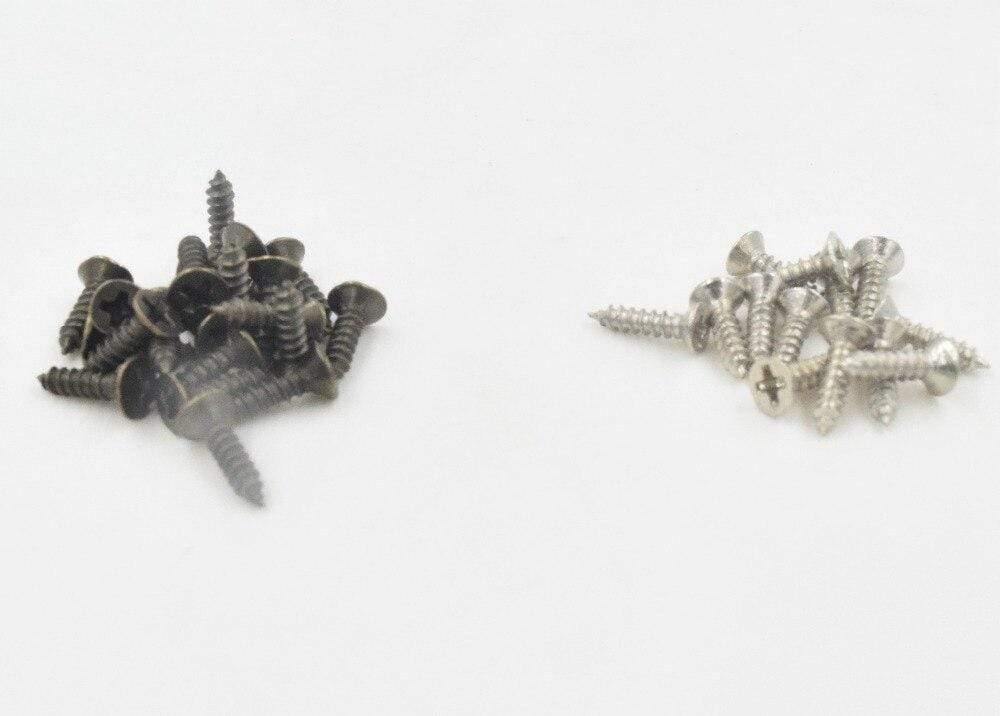 Rynx | 100 PIECES 2 * 5mm 2 * 6mm 2 * 8mm 2 * 10mm Flat Small Screw Carpenter Screw Hardware Accessories Box Wood Furniture