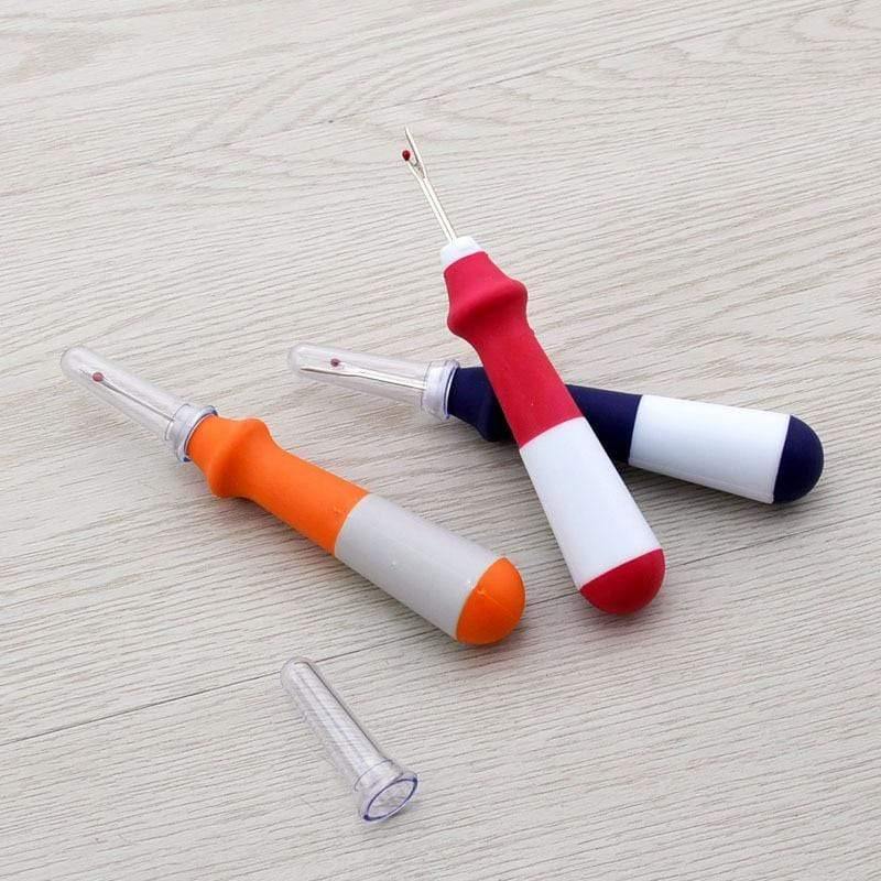 Rynx | 1PC Sharp Craft Thread Cutter Seam Ripper Safety Grip Stitch Remover Craft Tools Needles Art Sewing Accessories Tools E (1PC)