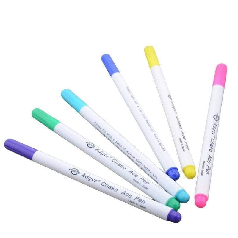 Rynx | 6 pieces water-soluble pen fabric markers soluble cross stitch pencil patchwork sewing work for sewing tool accessories crafts