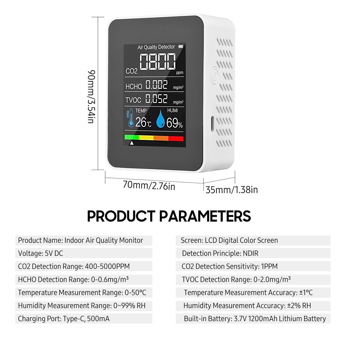 Rynx | Portable Air Quality Monitor